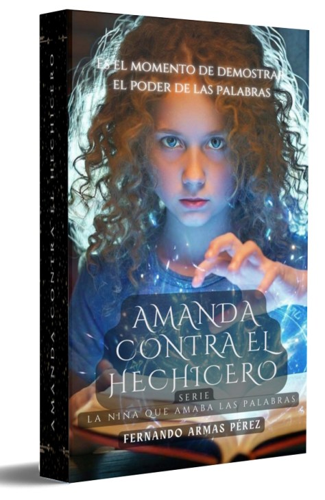 Amanda contra el hechicero. Portada del libro